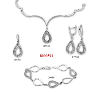 Сребърен комплект 8000591