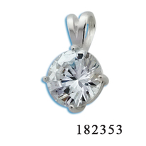 Сребърна висулка с камък 182353