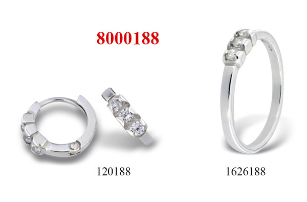 Сребърен комплект 8000188